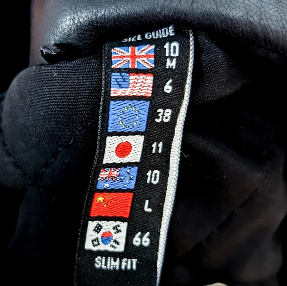 BODA SKINS Leather Jacket Napa Sheep Skin  Kay Michaels 2.0 Black Biker Quilted - Picture 16 of 16